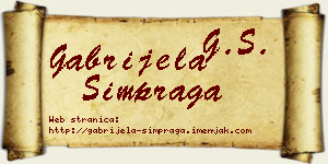Gabrijela Šimpraga vizit kartica